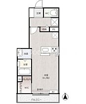 岡山県岡山市北区南方2丁目（賃貸アパート1K・3階・30.40㎡） その2