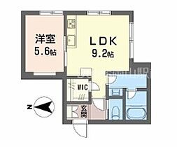 岡山県岡山市北区東島田町2丁目（賃貸マンション1LDK・1階・39.98㎡） その2