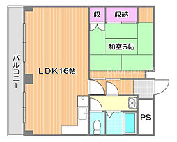 センチュリー平井 1LDKの間取図画像