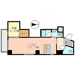 アーバンパレス医大前 1LDKの間取図画像
