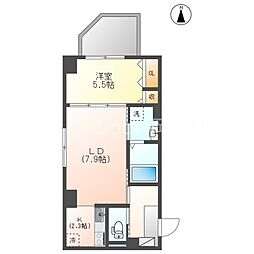 せかんどゆーす西口 1LDKの間取図画像