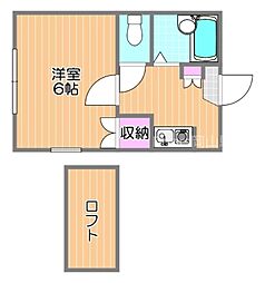 メゾンサクラ 1Kの間取図画像