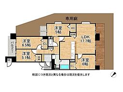 メロディーハイム牧野公園弐番館 4LDKの間取図画像