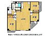 間取り：最上階角部屋南向き、陽当たり眺望良好な3LDK。3面バルコニーで開放的な空間