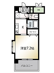 レジェンド永大 ワンルームの間取図画像