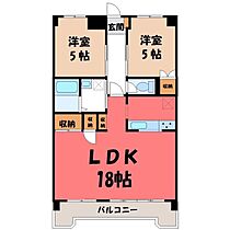 プレジデントマンション  ｜ 栃木県小山市本郷町2丁目（賃貸マンション3LDK・2階・61.98㎡） その2