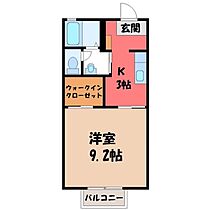 セルフィーユ  ｜ 茨城県筑西市外塚（賃貸アパート1K・2階・32.24㎡） その2