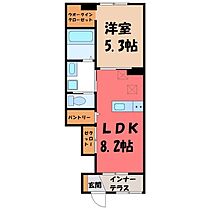 ファースト ティアラ  ｜ 栃木県栃木市沼和田町（賃貸アパート1LDK・1階・36.66㎡） その2