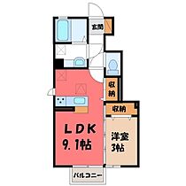 プラウド ヴィラ E  ｜ 栃木県栃木市薗部町1丁目（賃貸アパート1LDK・1階・32.36㎡） その2