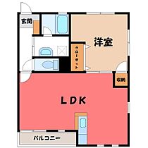 サンブライト III  ｜ 栃木県小山市西城南6丁目（賃貸アパート1LDK・1階・48.44㎡） その2