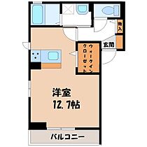 メルツ  ｜ 栃木県小山市三峯1丁目（賃貸アパート1R・1階・34.22㎡） その2