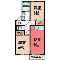 JR東北本線 小山駅 バス40分 犬塚交差点西下車 徒歩4分