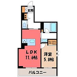 JR東北本線 自治医大駅 徒歩11分 1階/-