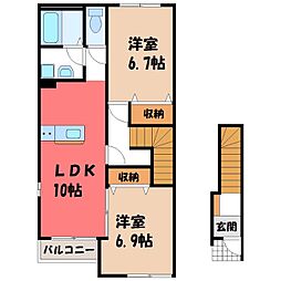 メルヴェイユ 2階/-