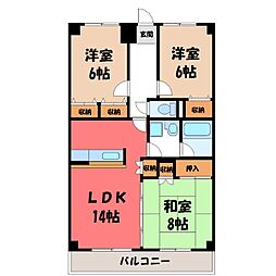 JR東北本線 小山駅 徒歩35分 3階/-