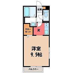 アンソレイユ B棟 2階/-