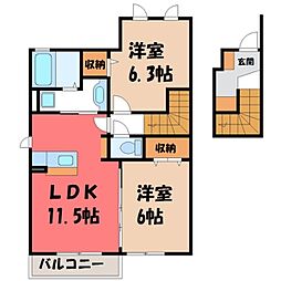 プリマ クラッセ Ａ 2階