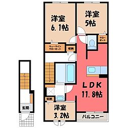 グレース辰の木 3LDKの間取図画像