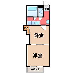 レジデンスカープ小山 6階/-
