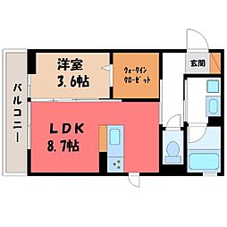 アーバンプレイス 1LDKの間取図画像