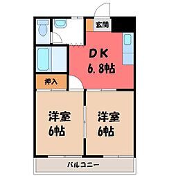JR東北本線 小山駅 バス11分 城北小北下車 徒歩1分