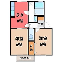 フラワーレジデンス森田 八番館 2階/-