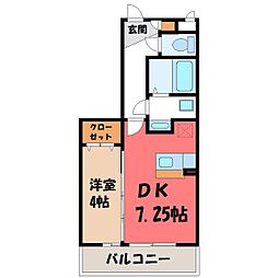 JR東北新幹線 小山駅 バス13分 犬塚2丁目(カフェリフジ前下車 徒歩4分