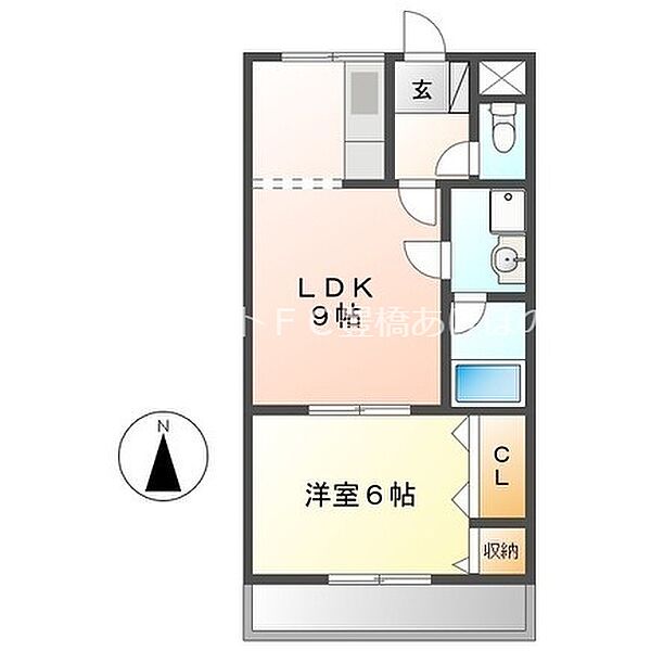 プレステージ薬師 ｜愛知県豊橋市牛川薬師町(賃貸アパート1LDK・2階・35.73㎡)の写真 その2