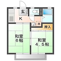 ライブ南瓦153  ｜ 愛知県豊橋市南瓦町（賃貸アパート2K・1階・37.62㎡） その2