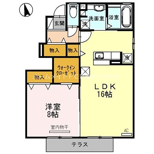 ウィット殿田 ｜愛知県豊橋市飯村南1丁目(賃貸アパート1LDK・1階・59.49㎡)の写真 その2