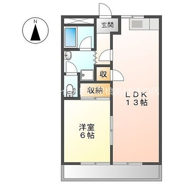 ラブリーイソベ ｜愛知県豊橋市飯村北3丁目(賃貸アパート1LDK・2階・44.70㎡)の写真 その2