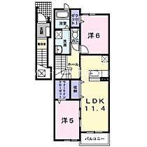 Villa フォーシーズン  ｜ 愛知県豊橋市石巻本町字市場（賃貸アパート2LDK・2階・59.22㎡） その2