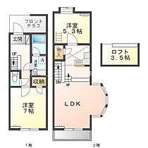 セザンヌ神野新田2  ｜ 愛知県豊橋市神野新田町字ロノ割（賃貸アパート2LDK・1階・61.57㎡） その2