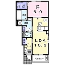 グランド　ソレイユ新栄Ａ  ｜ 愛知県豊橋市新栄町字鳥畷（賃貸アパート1LDK・1階・44.21㎡） その2