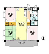 ヴィンテージ本多　II  ｜ 愛知県豊橋市花田町字百北（賃貸マンション3LDK・2階・66.42㎡） その2