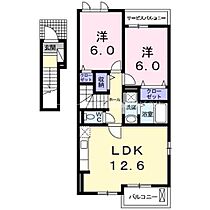 ル・シアン　II  ｜ 愛知県豊橋市向草間町字日雇取（賃貸アパート2LDK・2階・59.03㎡） その2