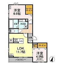 D-avance牟呂  ｜ 愛知県豊橋市牟呂町字百間（賃貸アパート2LDK・2階・56.47㎡） その2