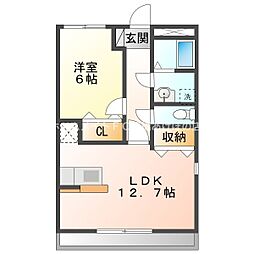 グランドガーデンツインステージTheSouth 1LDKの間取図画像