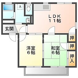 間取図画像 2LDK