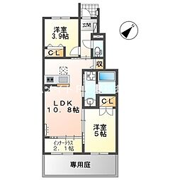 Dream Noa II 1階2LDKの間取り