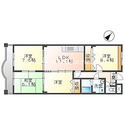 Bari Hills 4階4LDKの間取り