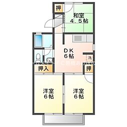 セジュールイムラ 3DKの間取図画像
