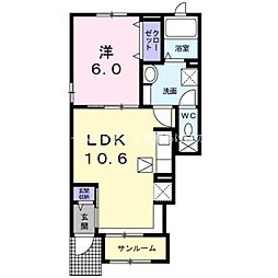 メゾン・リュミエール4 1LDKの間取図画像