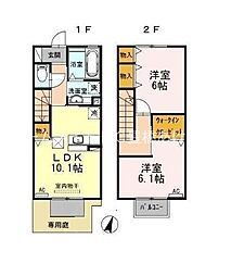 ソフィアB 2LDKの間取図画像
