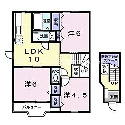 ヴィラシンシアB 3LDKの間取図画像