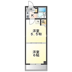 デスティーノ豊橋East 2Kの間取図画像