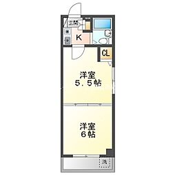 デスティーノ豊橋East 2Kの間取図画像