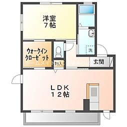 エクセレンスクリア 1LDKの間取図画像