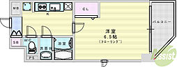 サンメゾン15 1Kの間取図画像