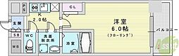 エスリードレジデンス大阪グランノース2 1Kの間取図画像